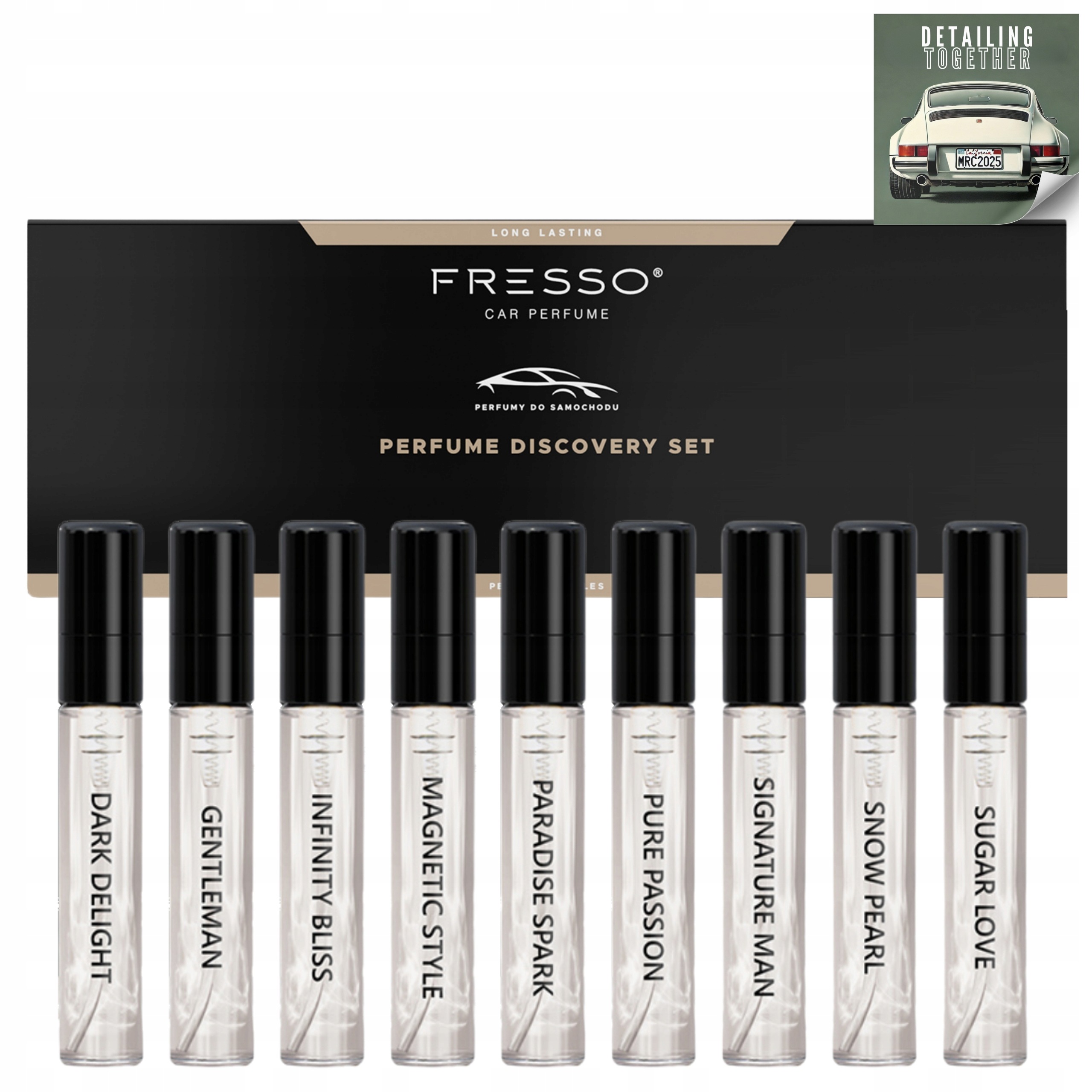 Zapach Do Samochodu Auta Zestaw Fresso Car Perfume Discovery Set 9x4ml