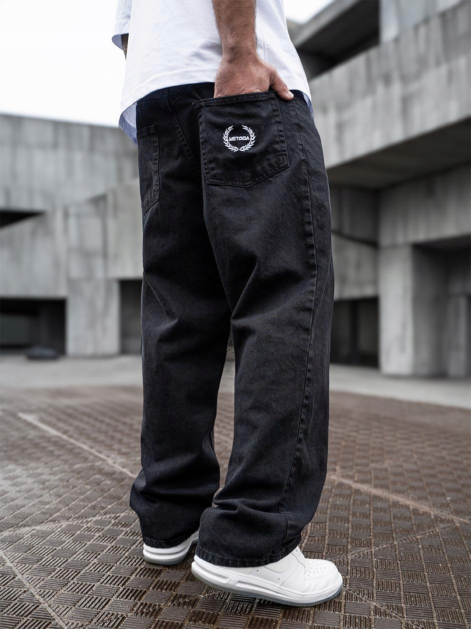 Kalhoty Metoda Sport Jeans Baggy Laur Pocket Black vel. L