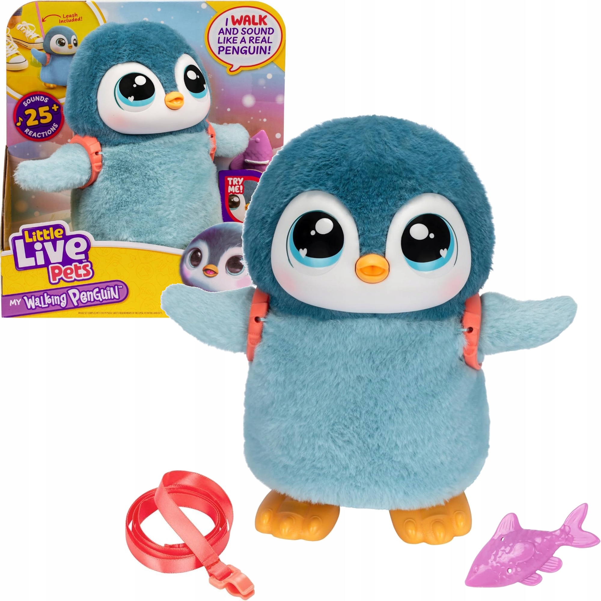 LITTLE LIVE PETS INTERAKTYWNY CHODZĄCY PINGWINEK WADDLES