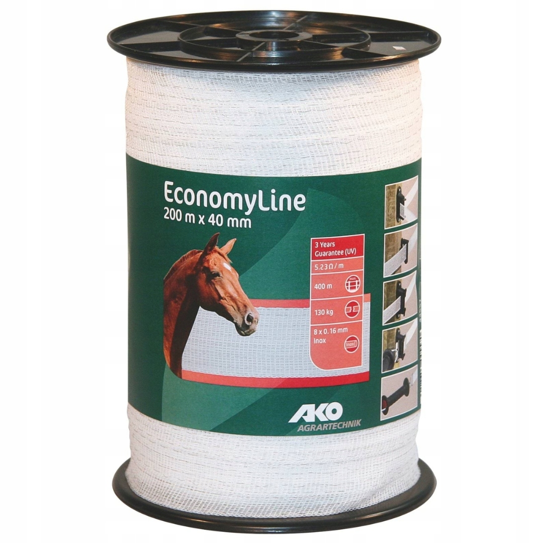 Stínící panelové pásy Economy 200 m x 40 mm bílá Ako