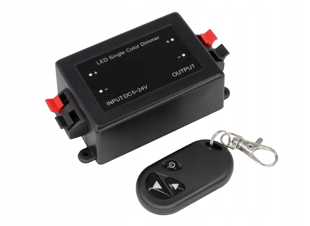 ŚCIEMNIACZ LED STEROWNIK RDC RF RADIOWY PILOT TAŚMA LED 12V 24V 8A 96W
