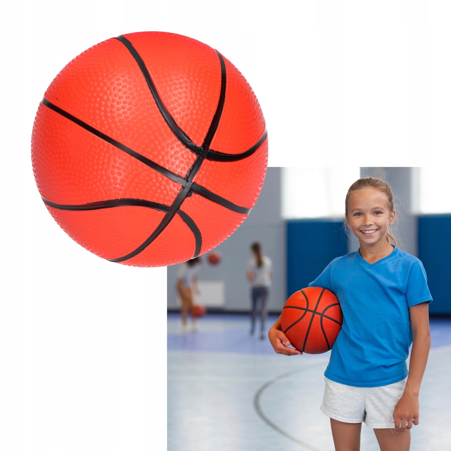 Piłka gumowa koszykowa - do koszykówki 4706