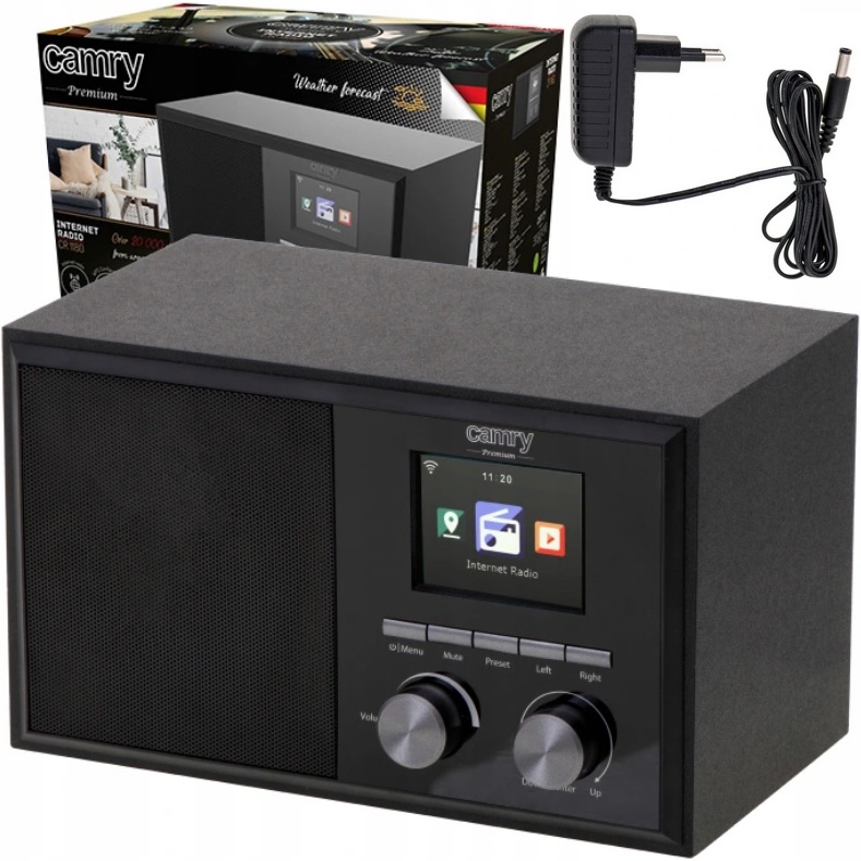 RADIO INTERNETOWE KUCHENNE WiFi DAB PROGNOZA POGODY 2xALARM LCD AUX WIEŻA EAN (GTIN) 5902934838368