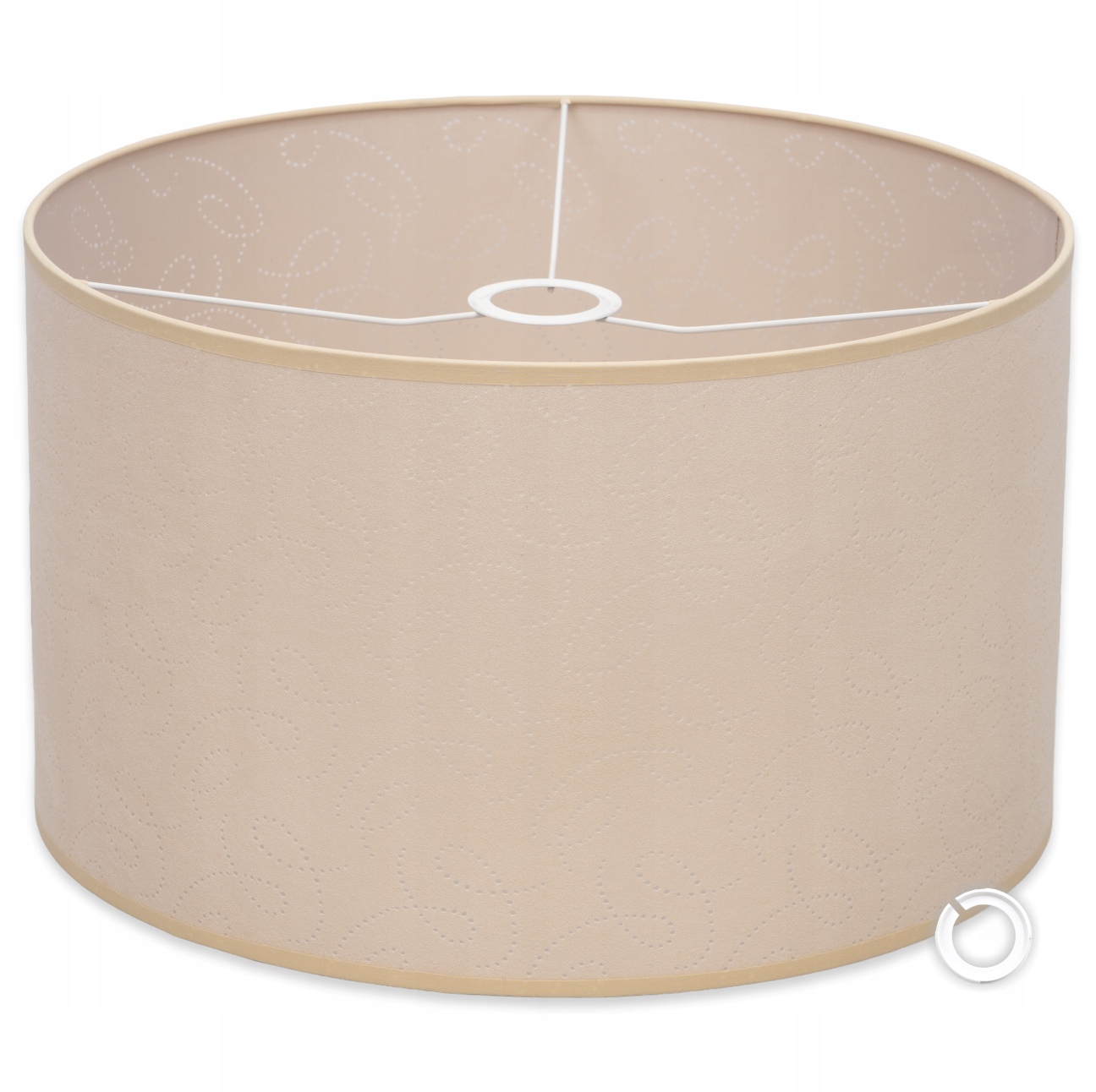 Klasický Válec Pro Lampy Lustr Klosz Béžový Aura e14 e27 40 cm