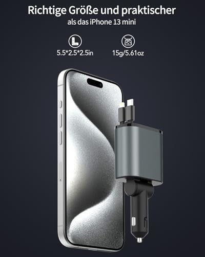 AIMTEL 66W USB C Car Charger Fast Charging iPhone Galaxy Pixel — miniatura 5
