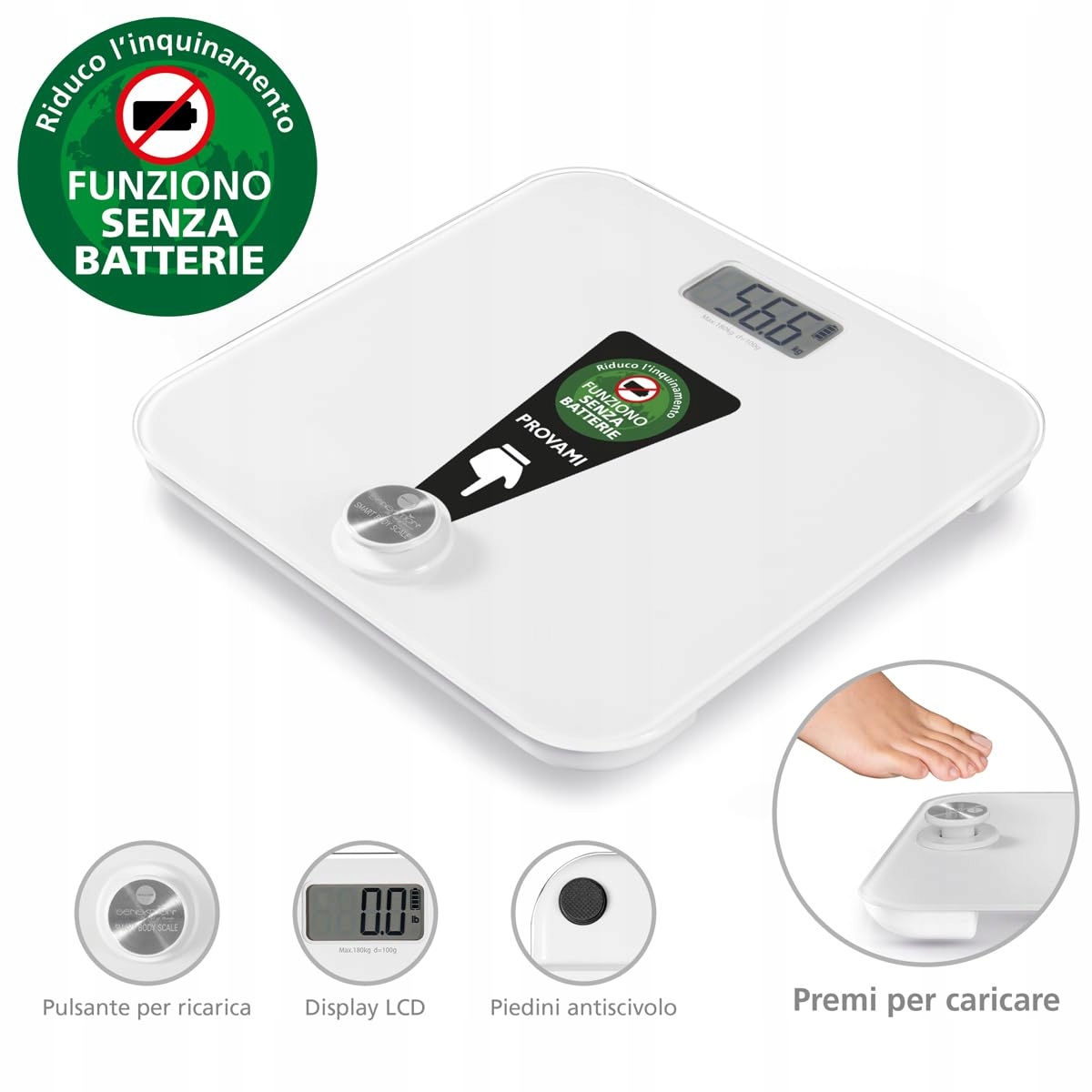 MACOM Sensation 869 Elektroniczna Waga Osobowa Bez Baterii — miniatura 5