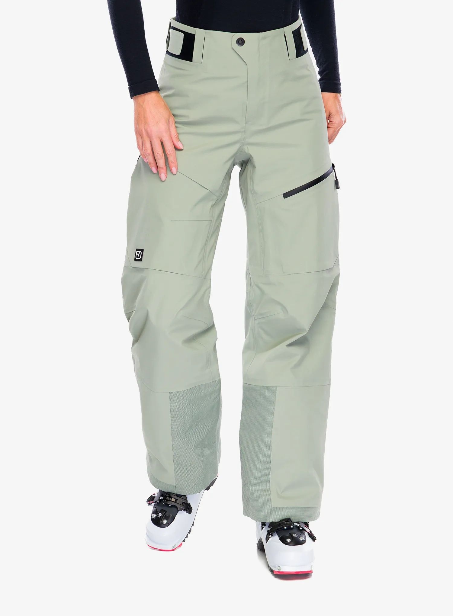 Dámské lyžařské kalhoty Ortovox Ravine Free 3L Pants zelená barva S