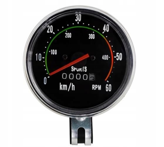 LICZNIK ROWEROWY PRZEWODOWY BEZBATERYJNY DO ROWERU Model Retro