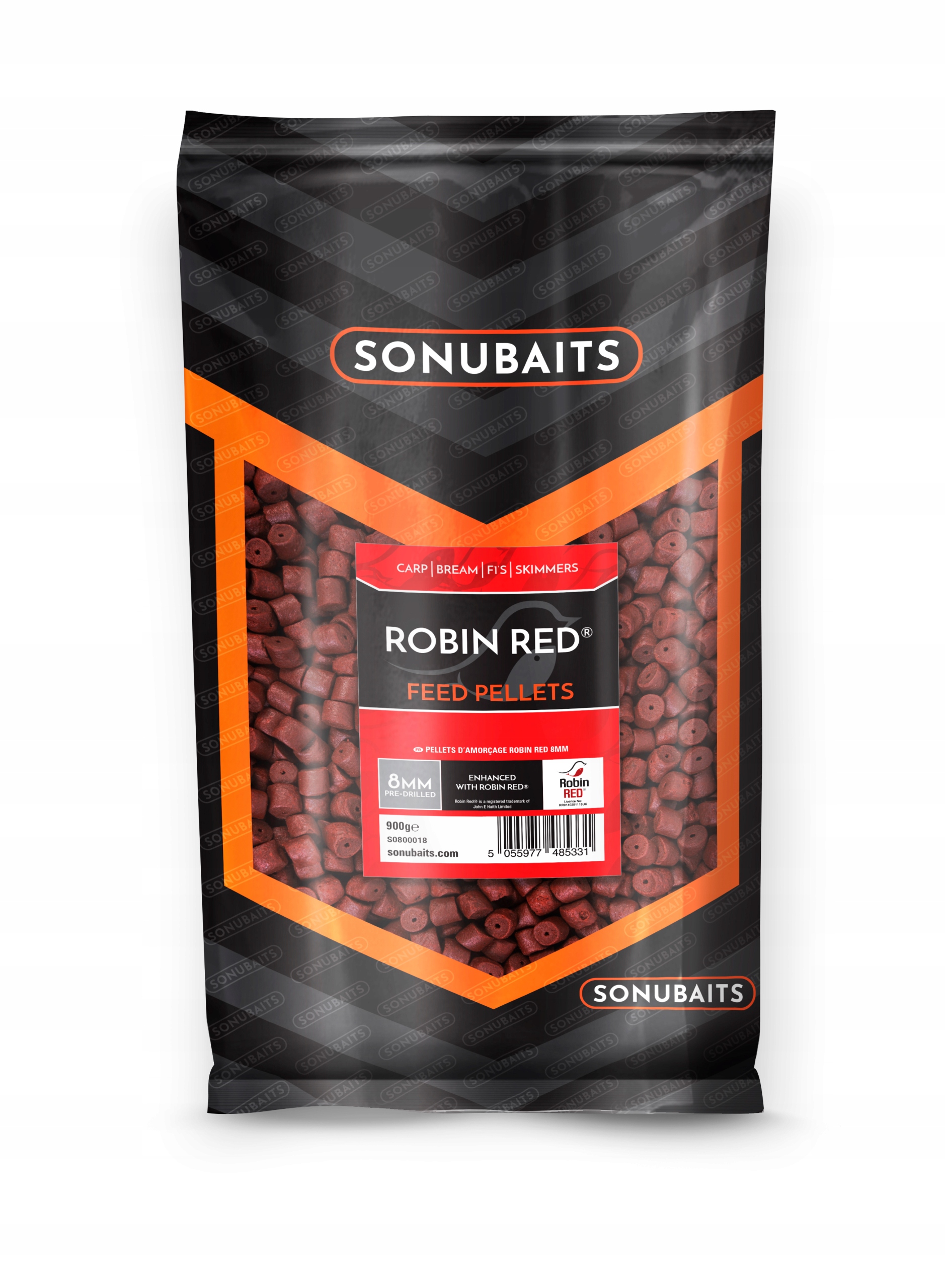Pellet Sonubaits Robin Red Feed Pellet Z Dziurą 8mm