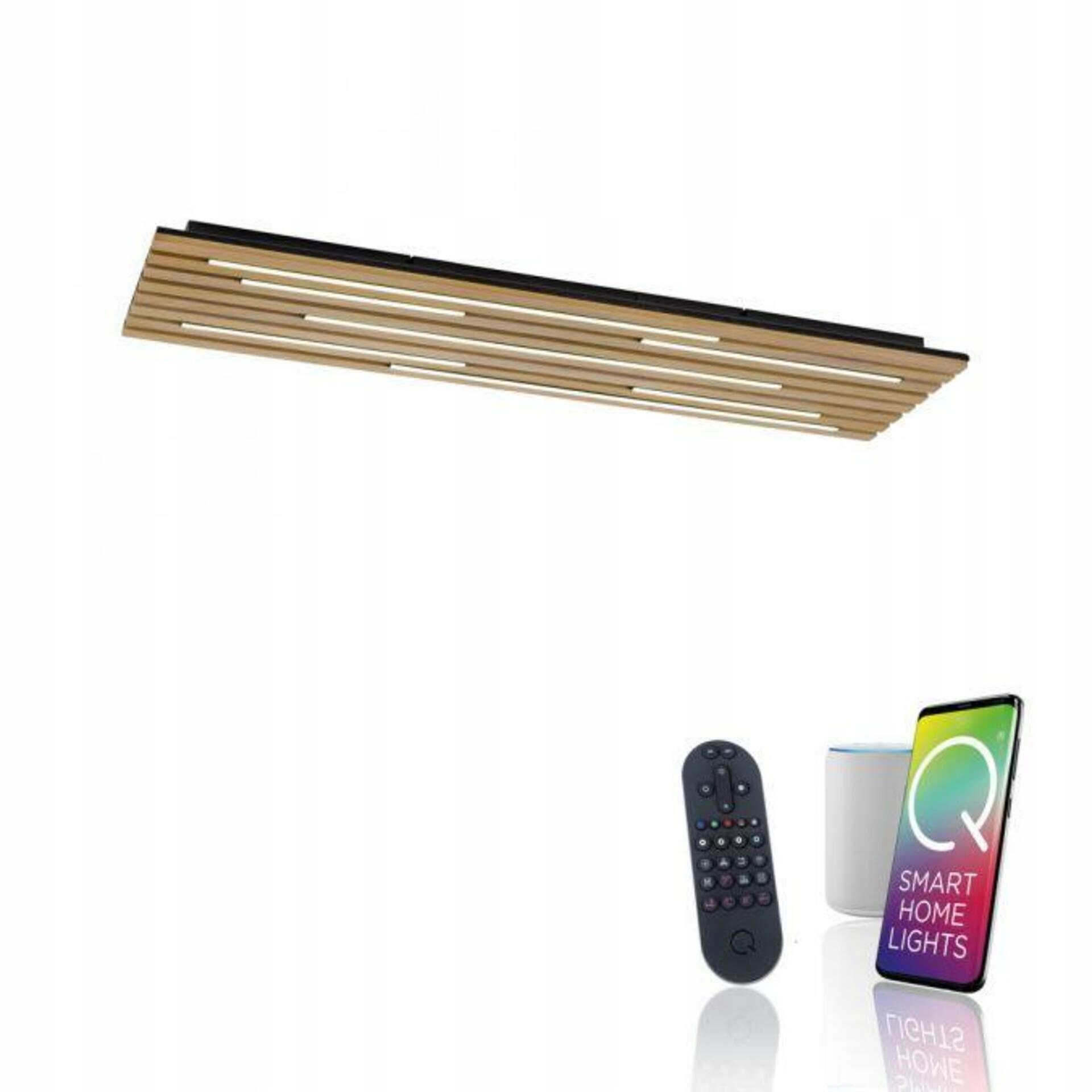 Paul Neuhaus Led nástenné a stropné svietidlo Q-akustik drevo, prírodné Smar