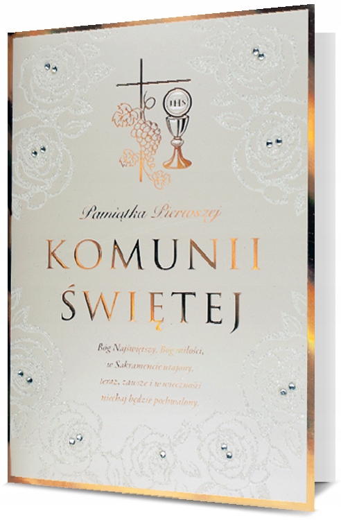 

Kartki komunijne z życzeniami lux H1780