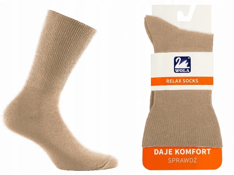 

bezuciskowe Skarpety Wola Relax 39/41 beżowe