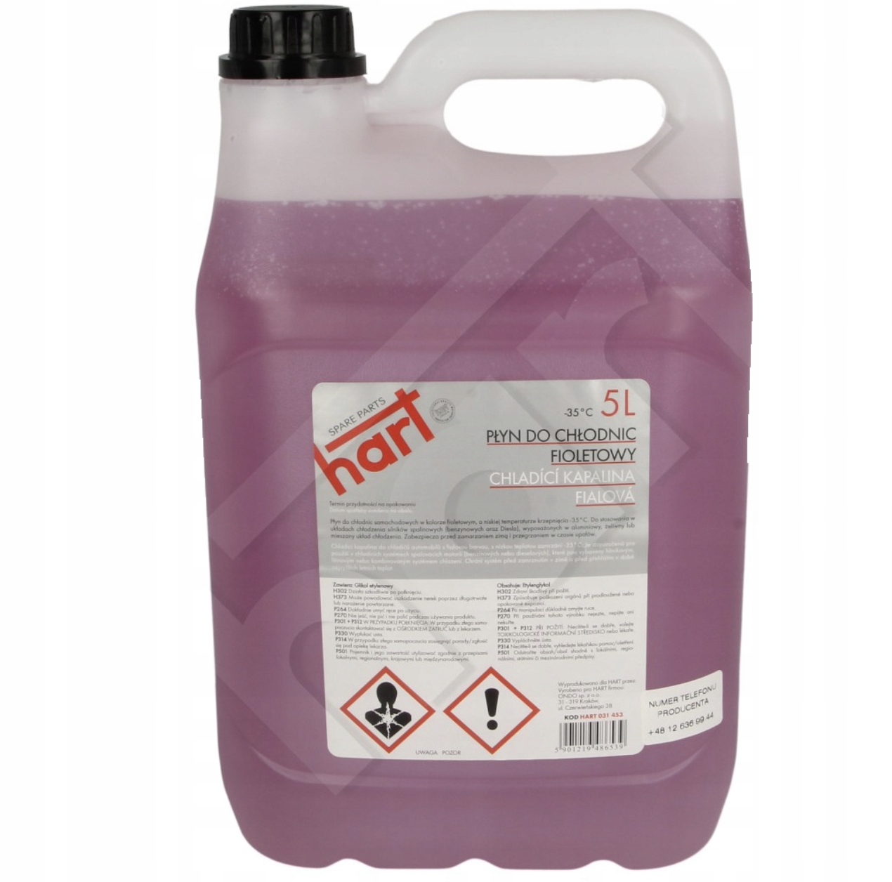 

Płyn Do Chłodnic Hart -35C G12+ Fioletowy 5L