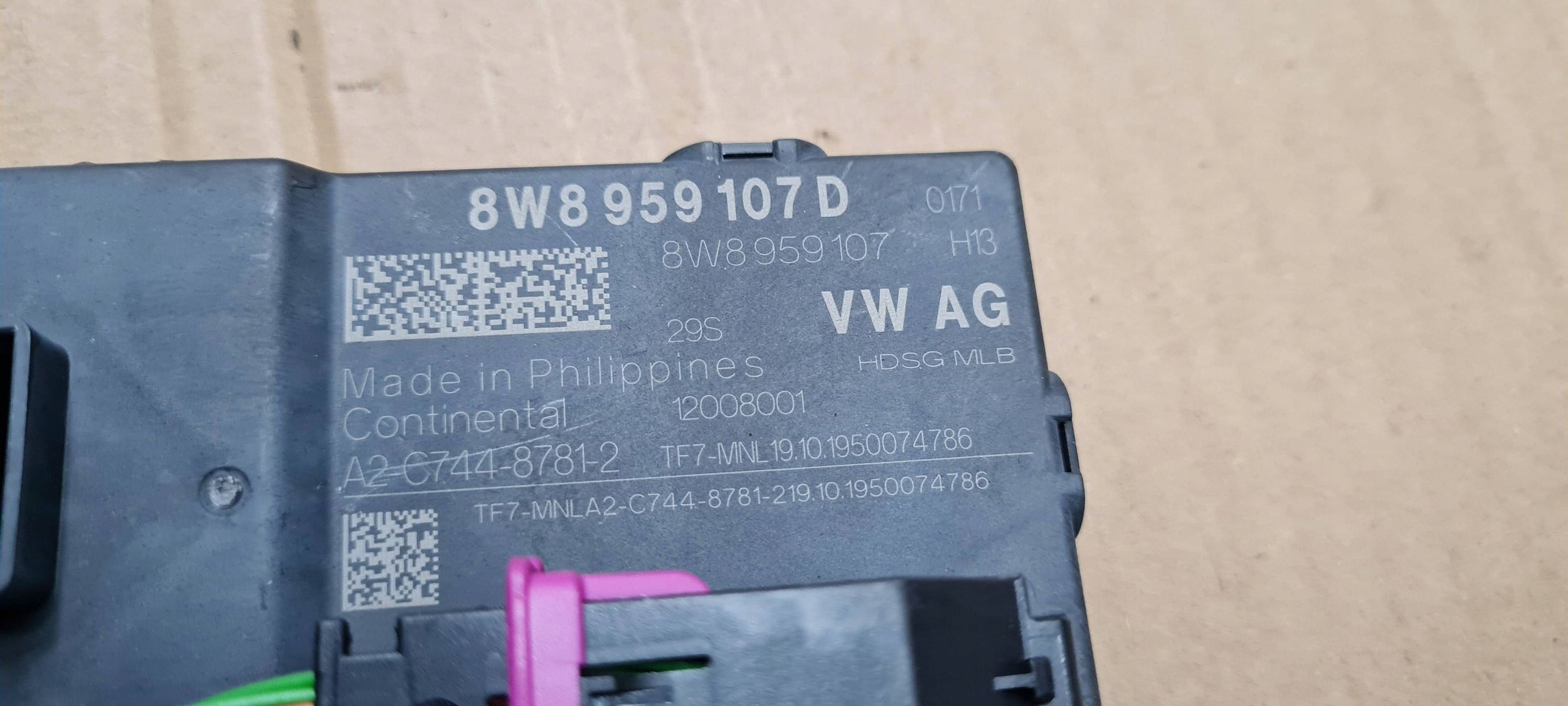 A5 8W S5 module control unit bonnet boot 8W8959107D A4 B9 8W Q5 80A