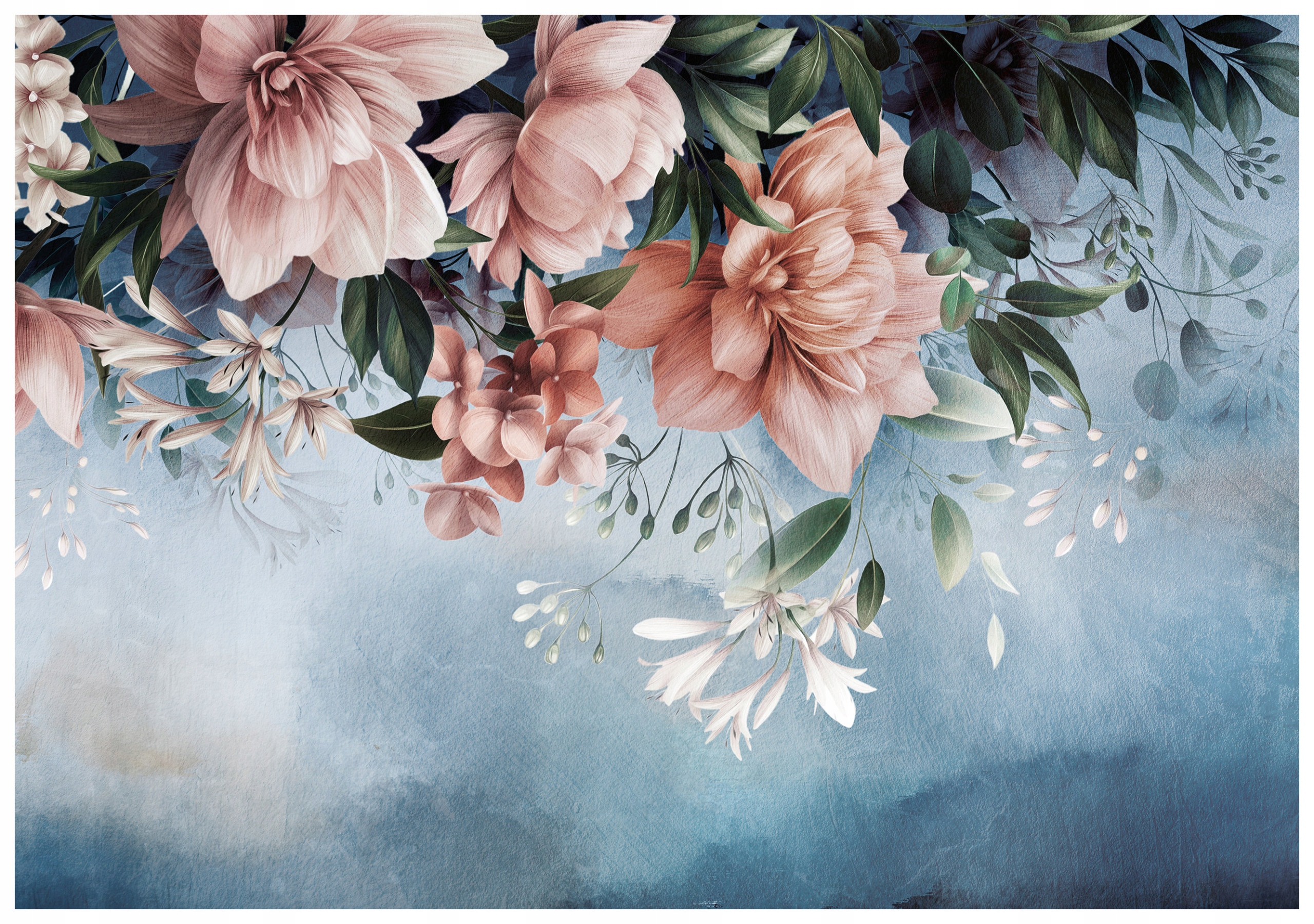 Vliesová fototapeta Pastelové květiny Pivoňky Georginie 250x175 lepidlo