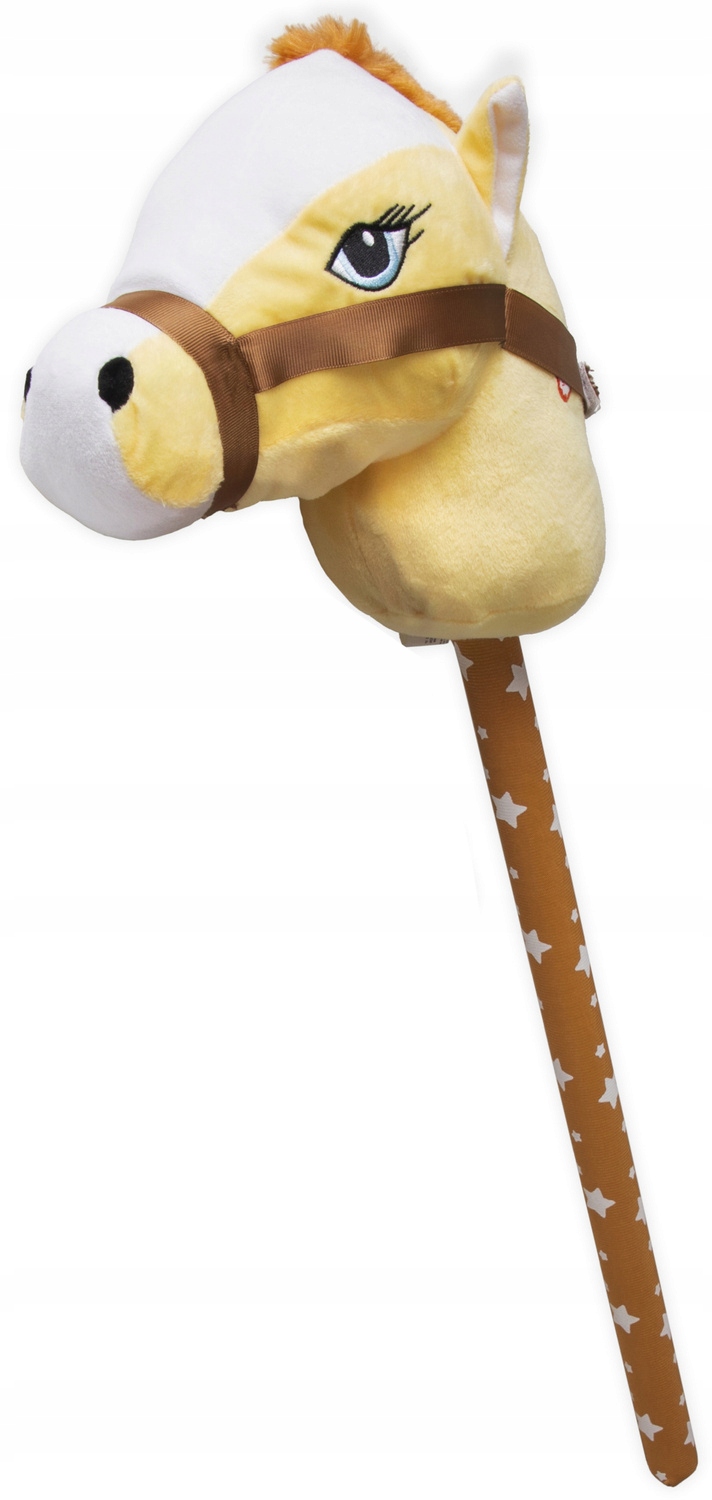 HOBBY HORSE KOŃ NA KIJU patyku GŁOWA KONIA Pluszowa konik DŹWIĘKI Marka NORIMPEX