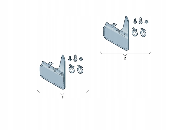 !AUDI OE оригінальні задні Бризковики A6 C7 2011-14