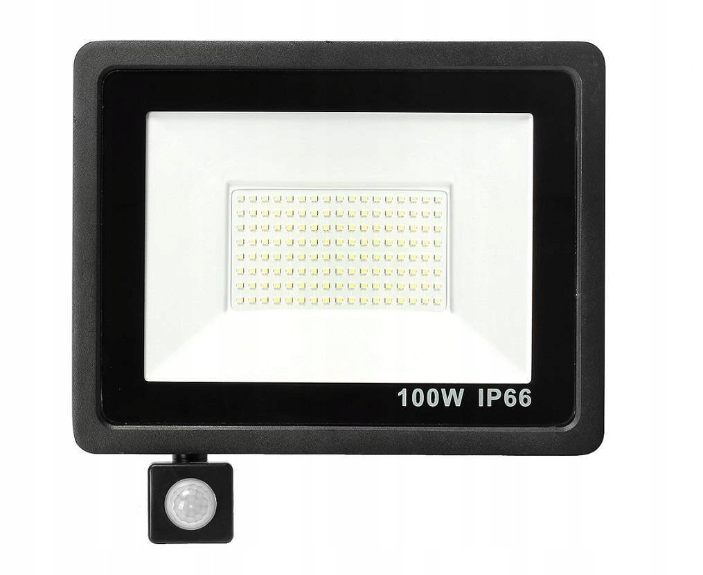 

Naświetlacz Led 100W z czujnikiem ruchu barwa biał
