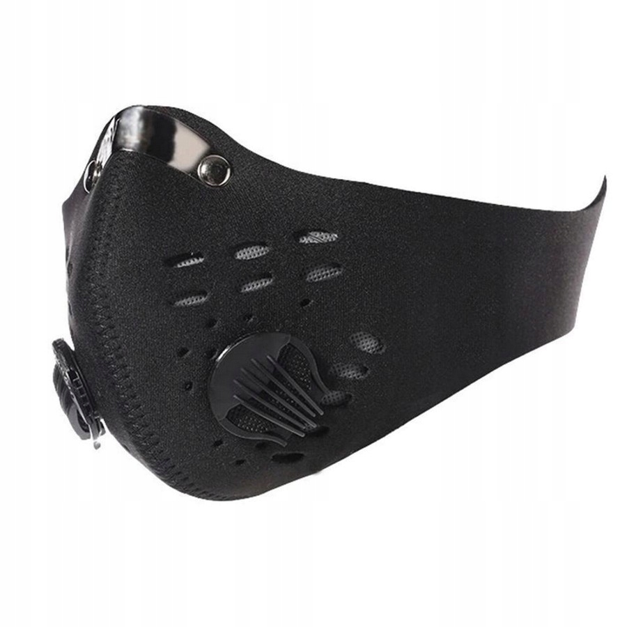 MASKA ANTYSMOGOWA SPORTOWA PRZECIWPYŁOWA + FILTRY HEPA PM2,5 CE PREMIUM Wzór dominujący bez wzoru