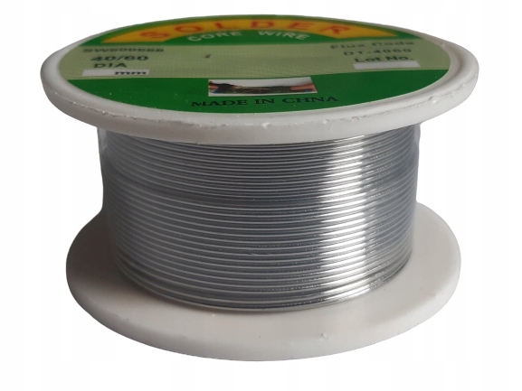 

Cyna Do Lutowania Spoiwo Drut 0.8 MM 50 G