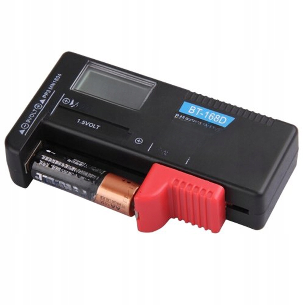 TESTER BATERII PRZYCISKOWEJ TESTER BATERII 9V Kolor czarny