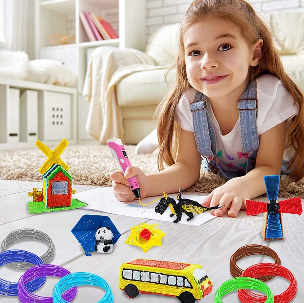 DŁUGOPIS DRUKARKA 3D PEN ZESTAW +WKŁADY 160 METRÓW Stan opakowania oryginalne