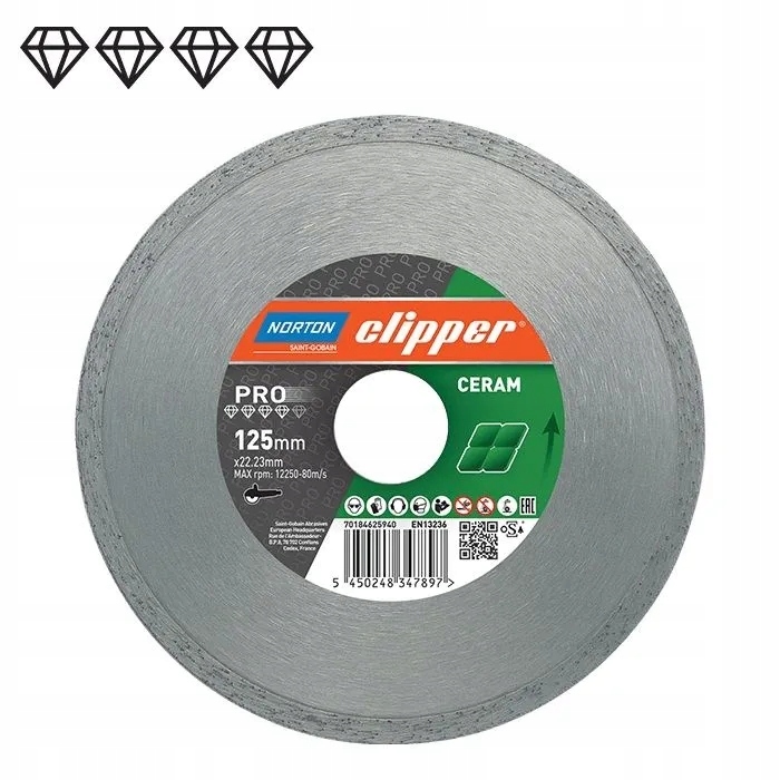 Diamantový kotouč 250x25.4 mm Norton Clipper Pro Ceramic