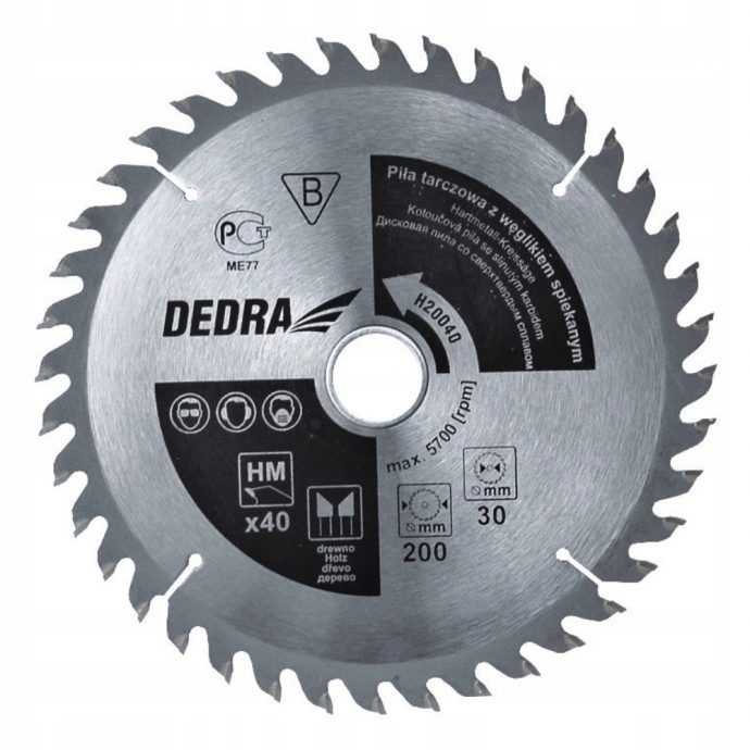 

Piła Tarczowa Do Drewna 500x30mm 60Z H50060 Dedra