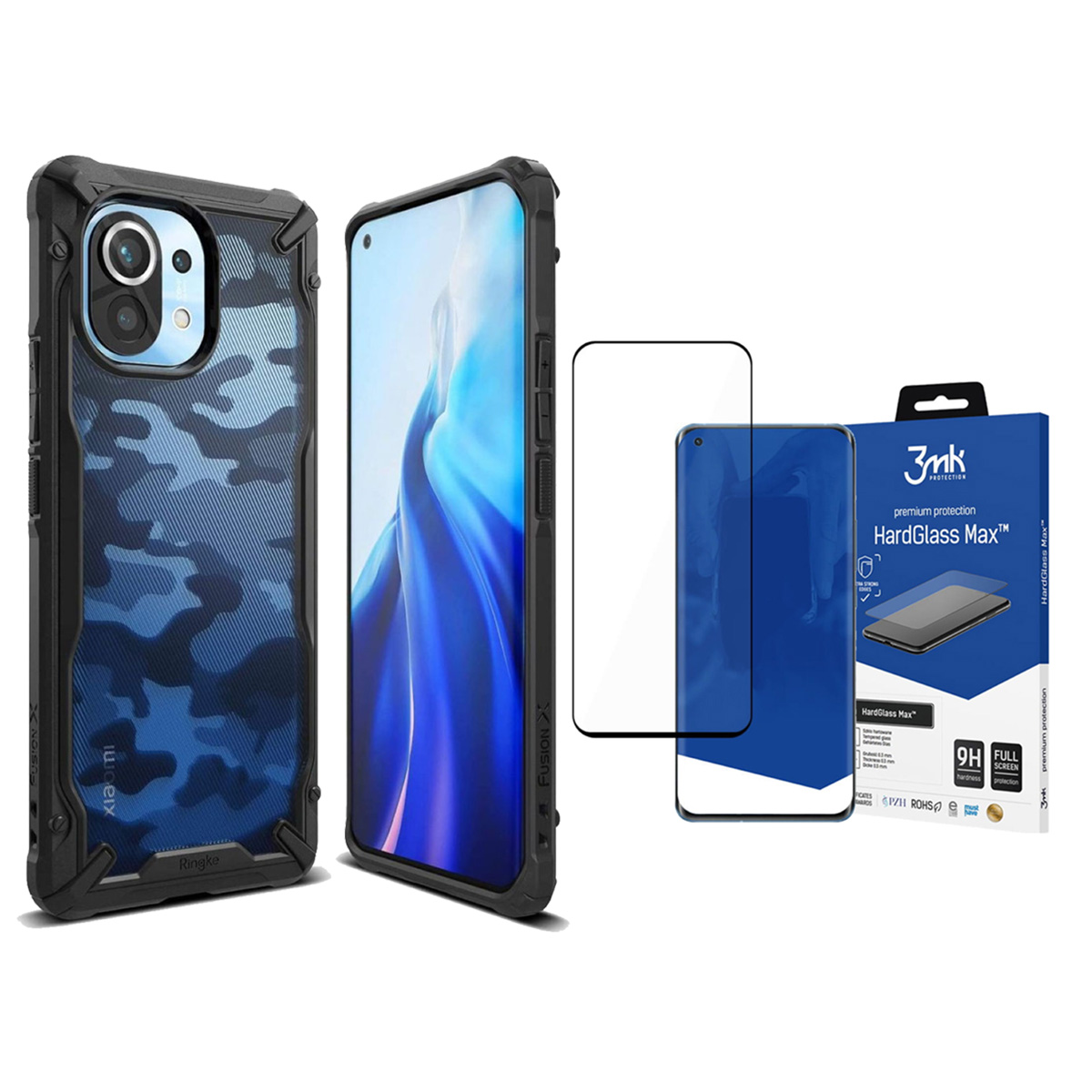 

Ringke Etui Case Do - Xiaomi MI 11 + Szkło 3MK Hg