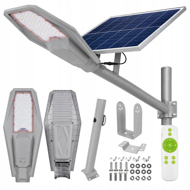 Lampa Uliczna Solarna 300x Led 4000W Latarnia Na Słup Halogen Naświetlacz
