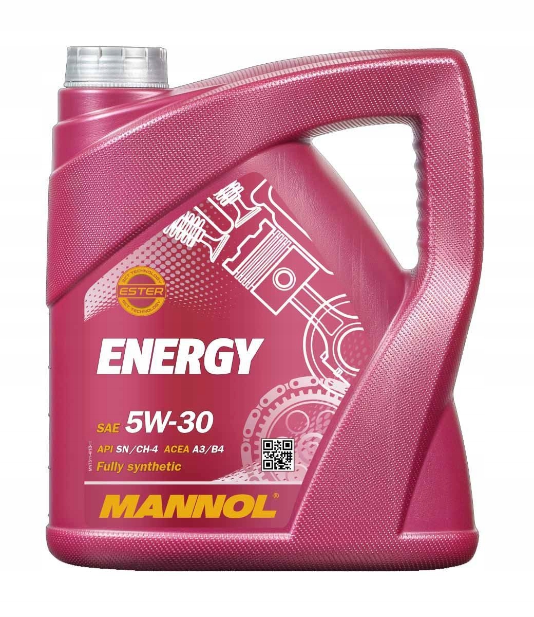 Mannol Motorový Olej Automobilový 5V30 Energy 4 Litre (7511) (syntetický)