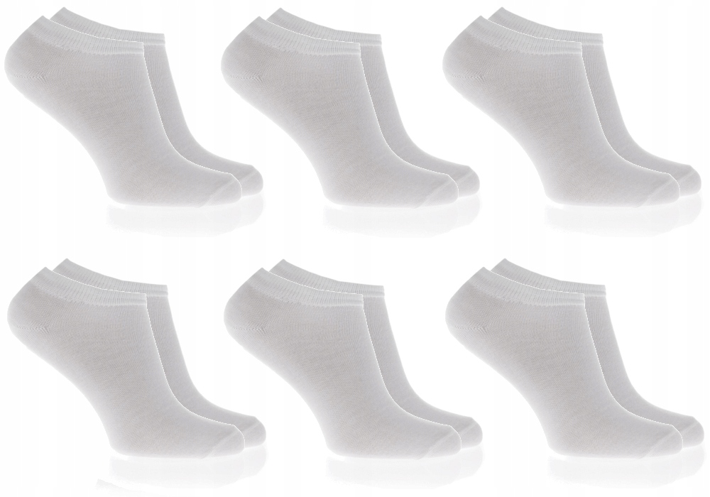 

6xPAR Bawełniane Damskie Stopki Skarpetki 38-42