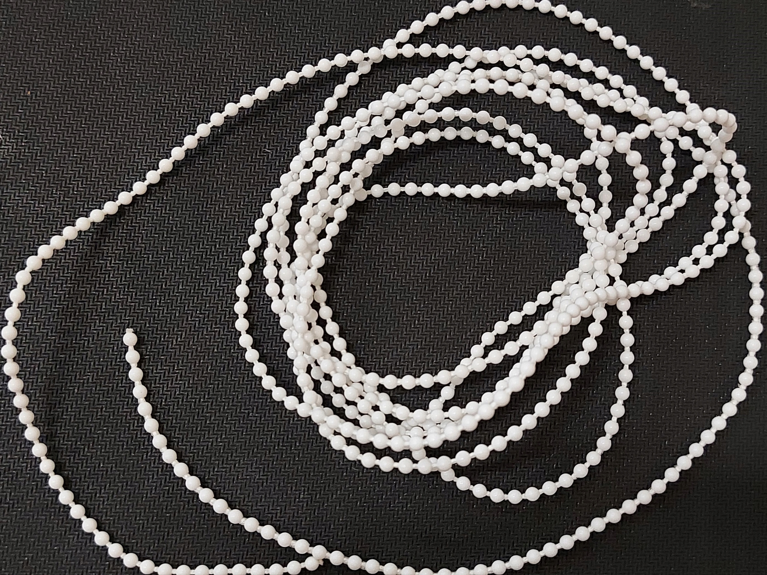 Łańcuszek kulkowy do rolet rolety 3.2mm biały Rodzaj łańcuszek