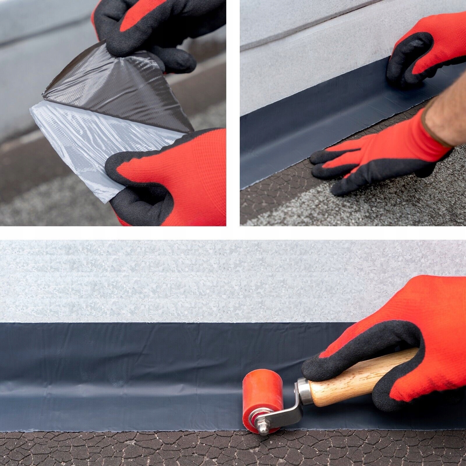 TAŚMA USZCZELNIAJĄCA DEKARSKA BUTYLOWA SREBRNA 10m 300mm Marka IsolBau