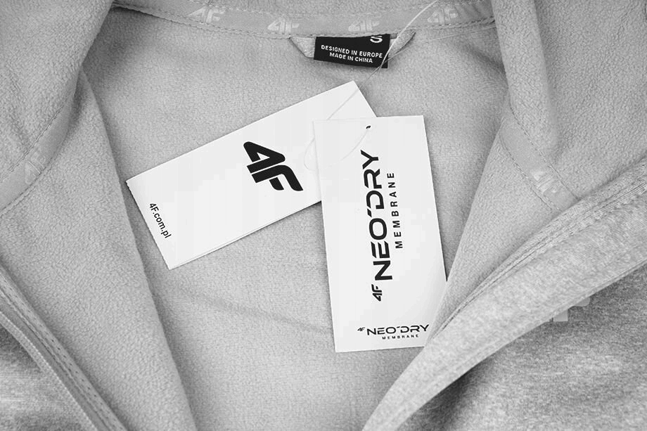KURTKA PRZEJŚCIOWA SOFTSHELL Z KAPTUREM DAMSKA 4F SZARA H4Z22 r L Rozmiar L
