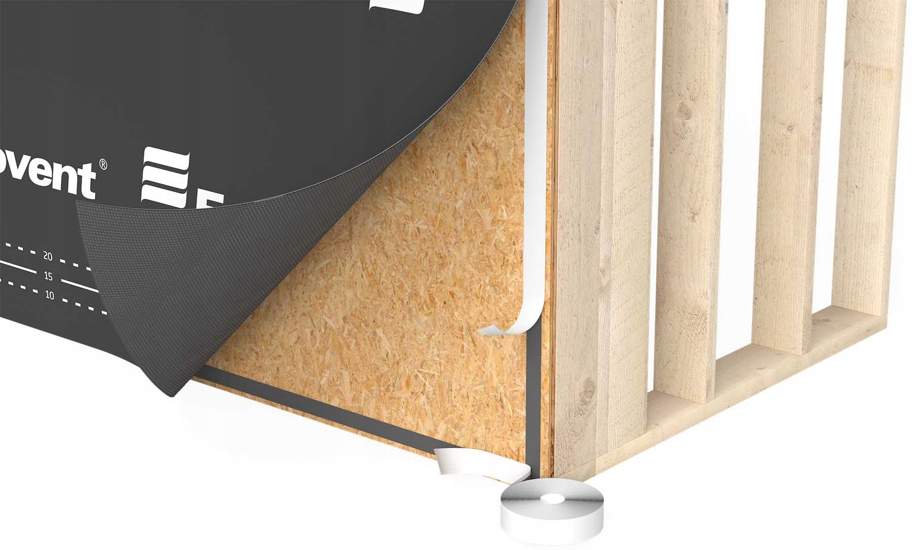 eurovent TAŚMA BUTYLOWA DWUSTRONNA BUTYL PRO 45mm 50mm x 20mb Szerokość 4.5 m