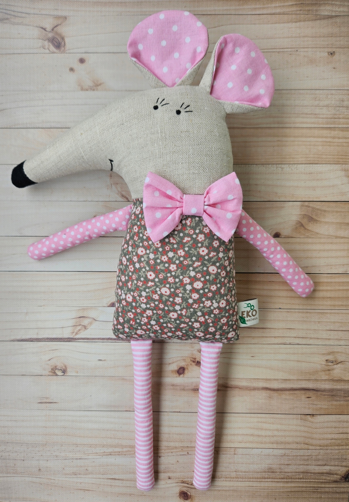 Plyšák Myška hračka pro miminko Myš mazlíček