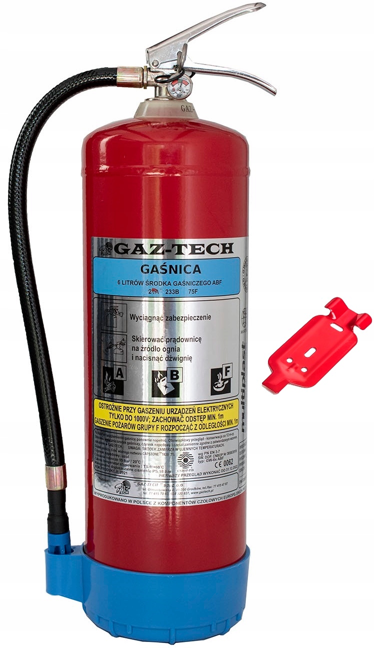 Gaśnica płynowa (pianowa) GW-6X Ab uchwyt Adr
