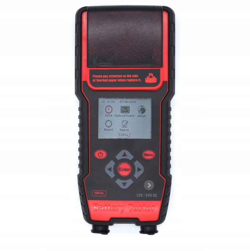 Tester z drukarka WET EFB GEL AGM walizka Mark Ideal