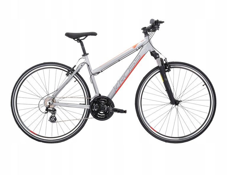 Rower Kross Evado 2.0 Lady 19"srebrno-czerwon