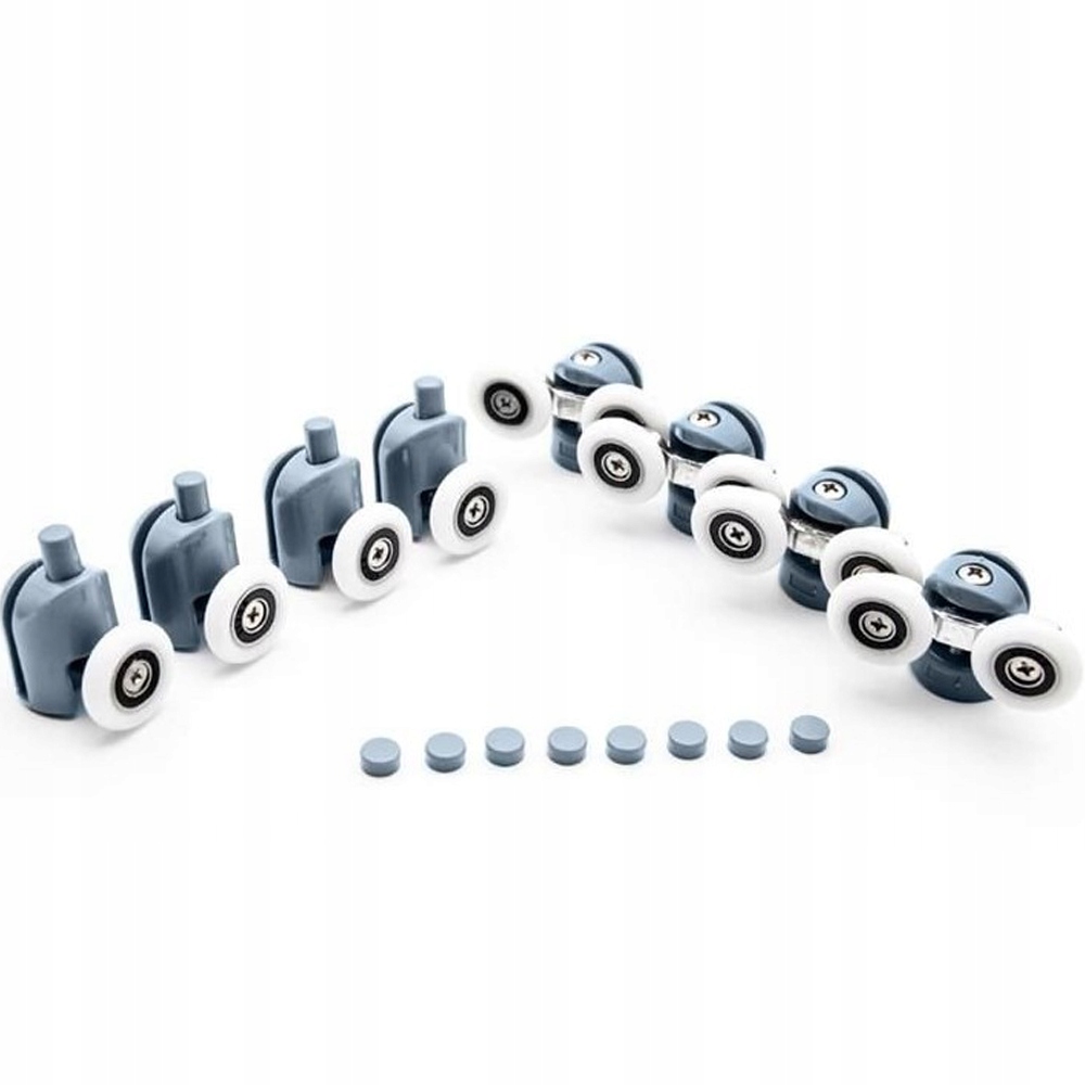 KOMPLET KÓŁKA DO KABINY PRYSZNICOWEJ KOMPLET 8 ROLEK UNIWERSALNE ZESTAW Marka inna