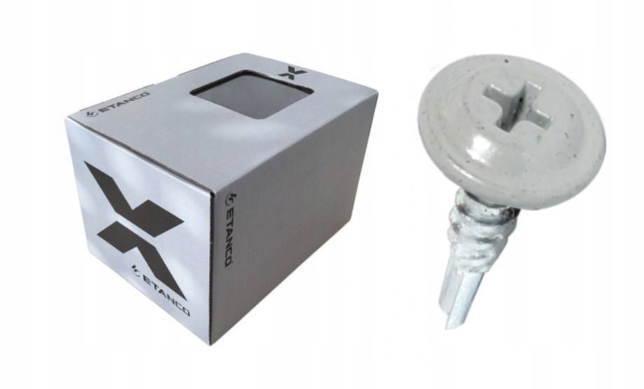 

Wkręty Etanco 4,2x16 mm 250 sztuk Ral 9006 Pchełki