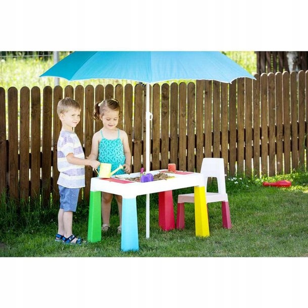 TEGGI MEBLE DZIECIĘCE STOLIK 2 KRZESŁA MULTIFUN Płeć unisex
