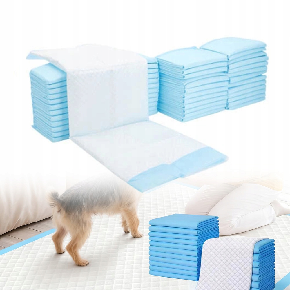 Hygienické Podložky 45x60cm podložky na učení pro Psa 100 Ks Absorpční