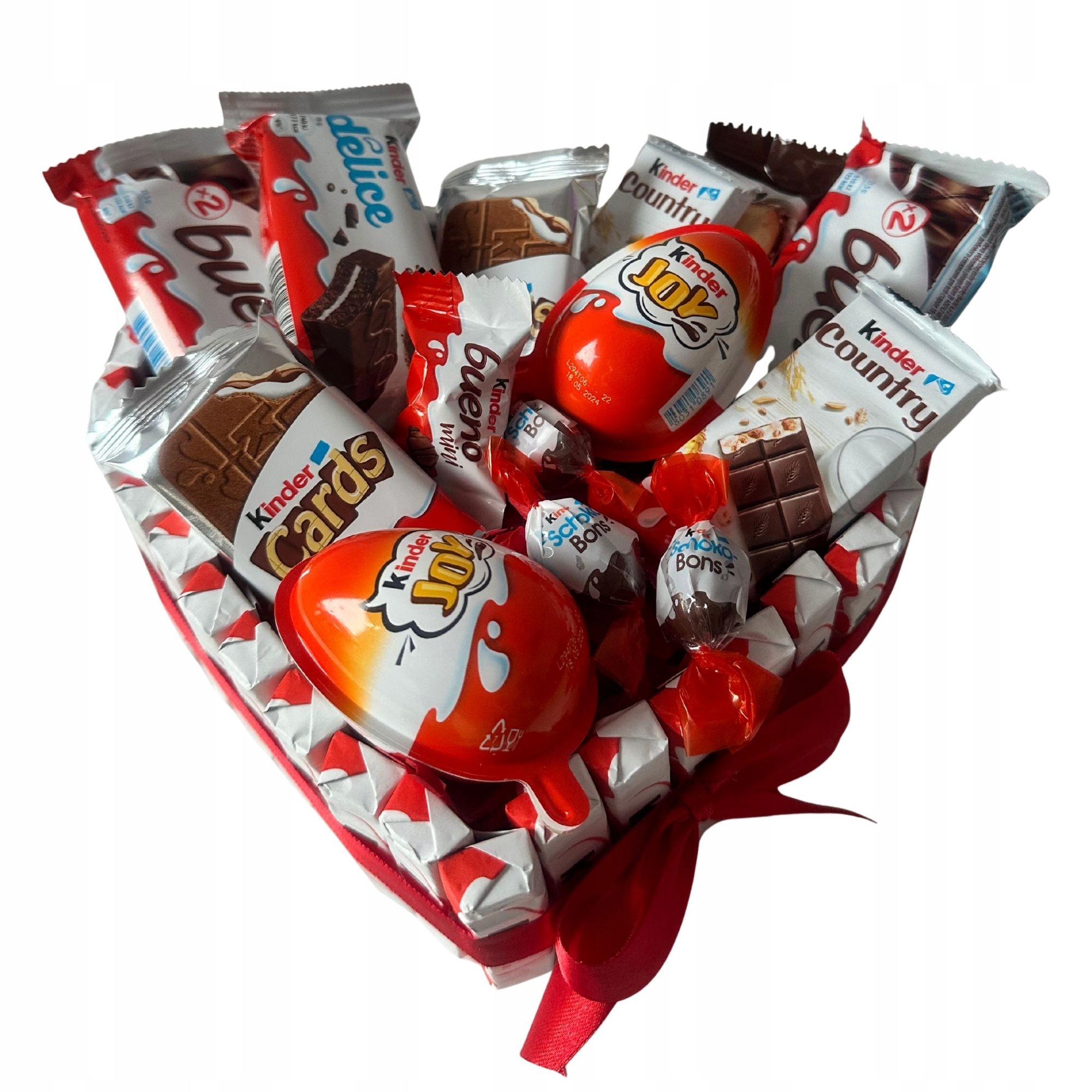 Levně Dárková Sada Dort Kinder Srdce M Valentýn Den Žen Narozeniny 18