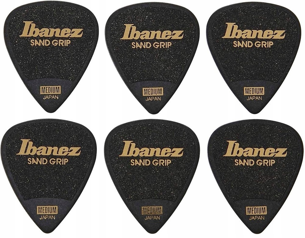 Ibanez PPA14MSG-BK Zestaw 6 kostek do gitary Sand Grip