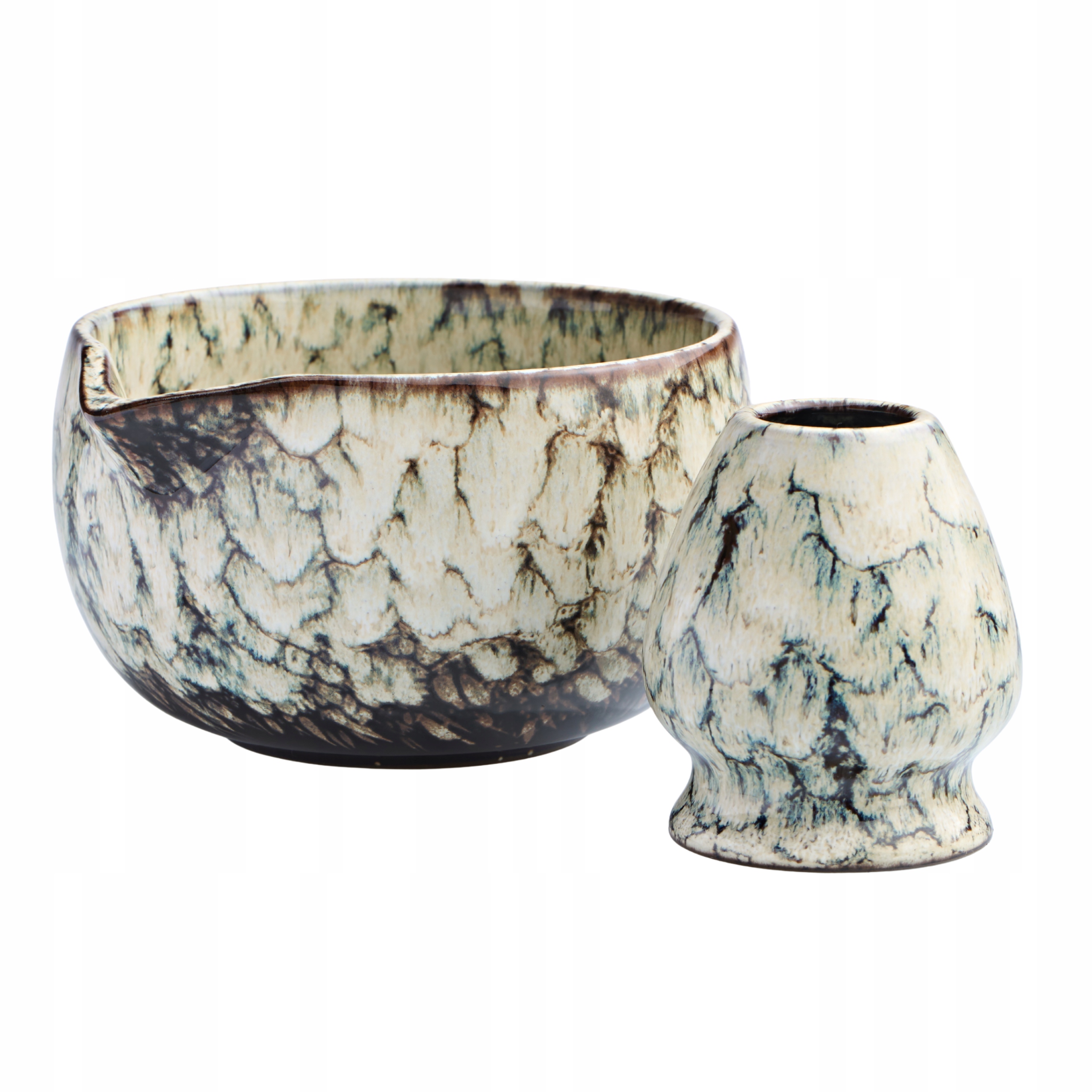 Zestaw Czarka Podstawka pod chasen do matchy miseczka 123Matcha matchawan