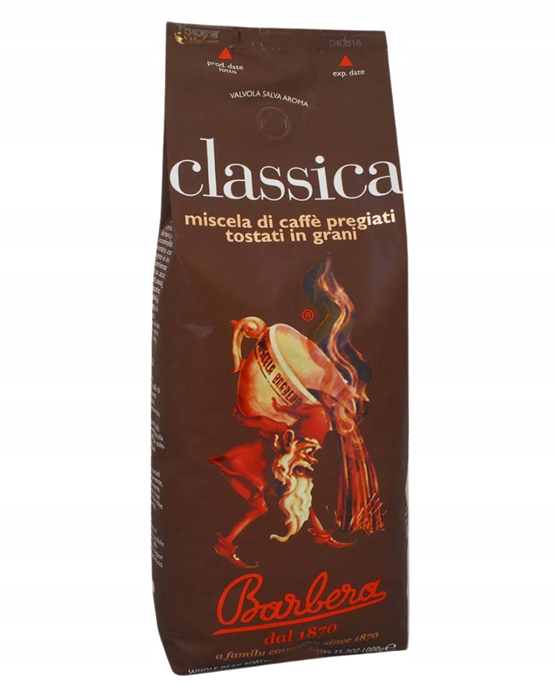 Káva zrnková Barbera Classica 1 kg Italská Káva káva Videokniha