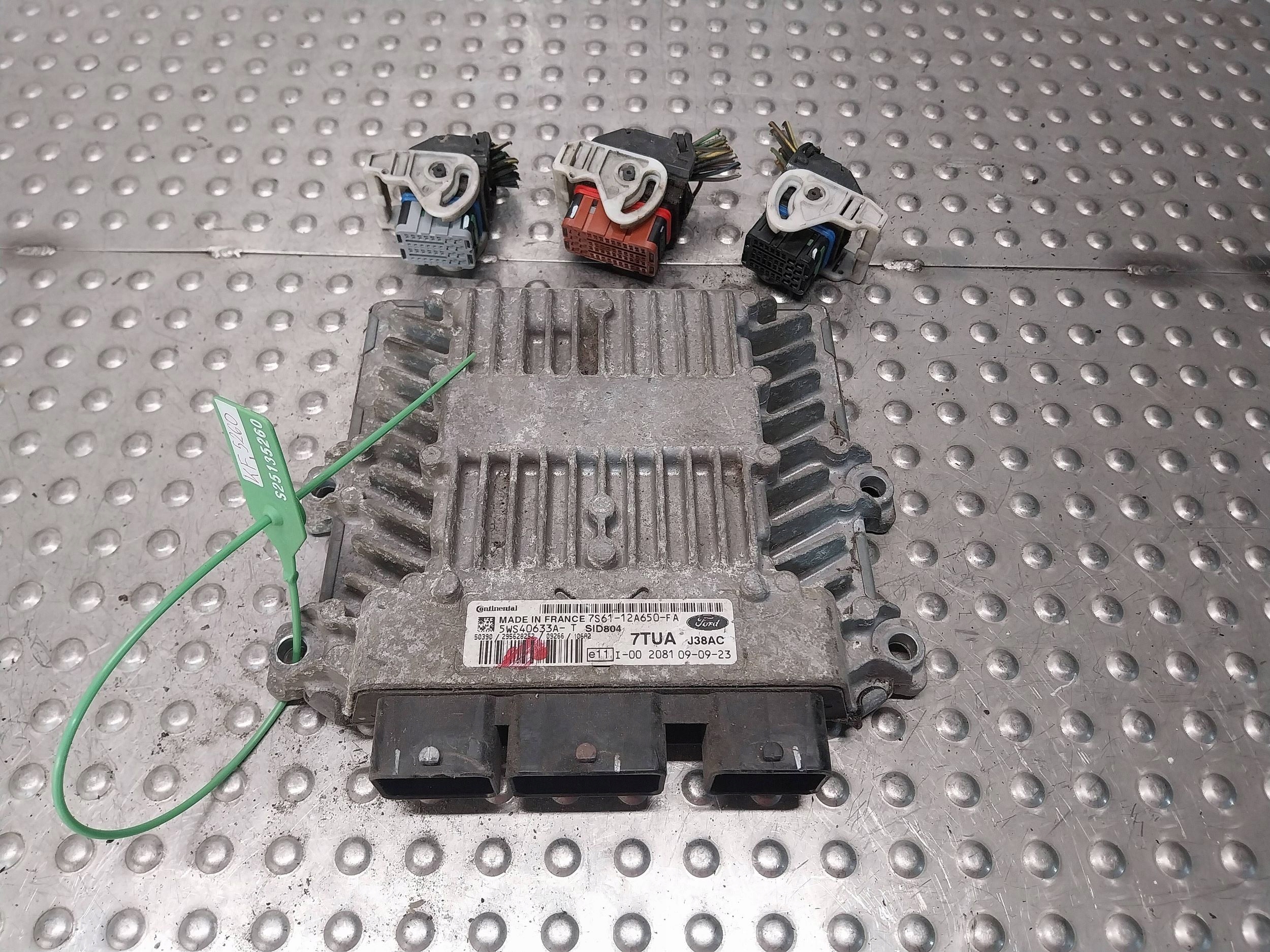 computer control unit of the engine 7S61-12A650-FA FORD FUSION 1.4 TDCI