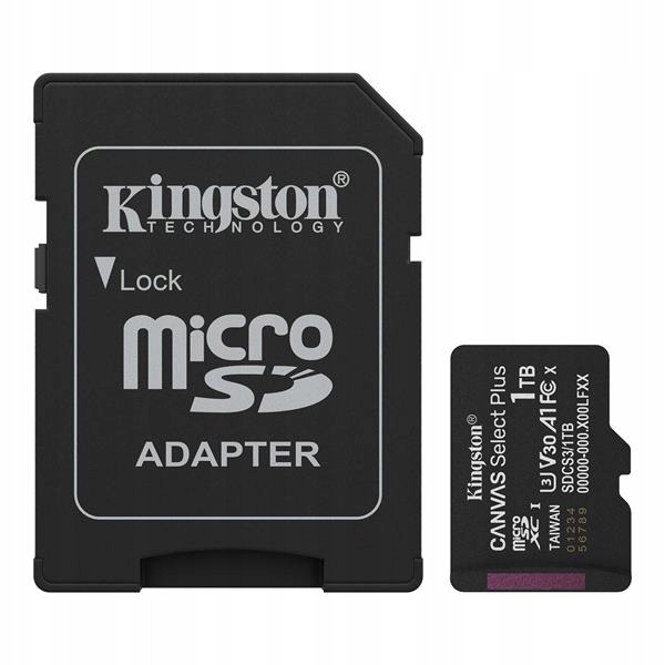 Kingston MicroSDXC 1 Tb Canvas Select Plus SDCS3/1TB